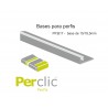 Bases de encaixe para perfis Perclic em PVC c/2,5m