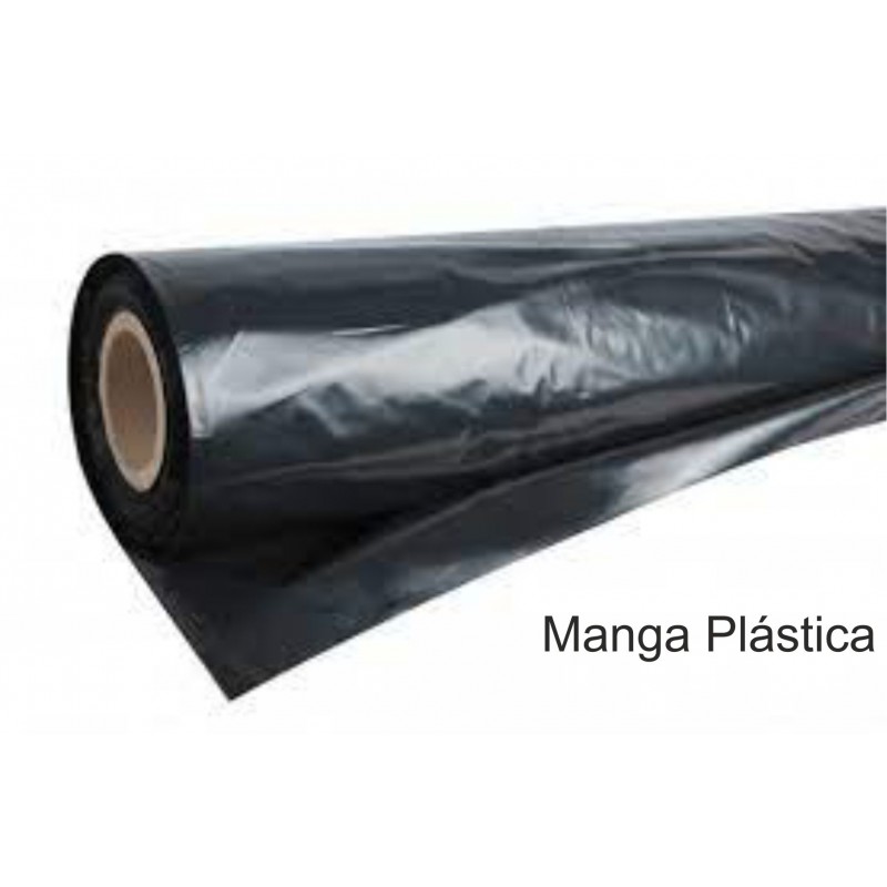 Manga Plástica/Barreira de Vapor PEBD Preta 100 my-15m2
